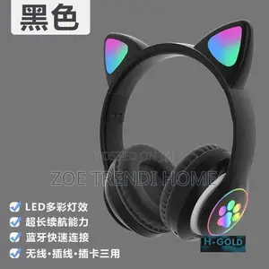 B39m Cat Ear Headset. Supports Sd Card (Memory Card)
