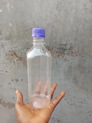 35 Cl Four Corner Plastic Bottle