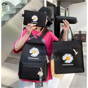 4pcs/Set School Bag New Arrival Buckles Backpacks Bookbags Laptop Bag