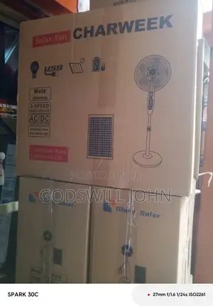 Charweek Solar Fan