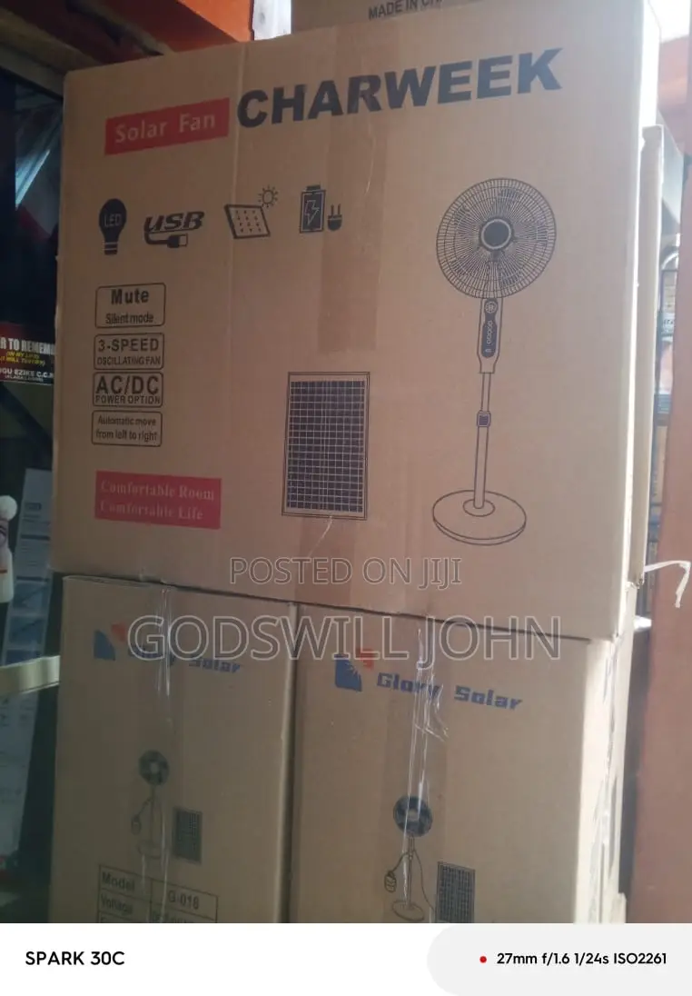 Charweek Solar Fan