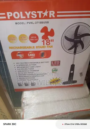 Polystar Rechargeable Fan