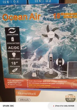 Ocean Air Rechargeable Fan