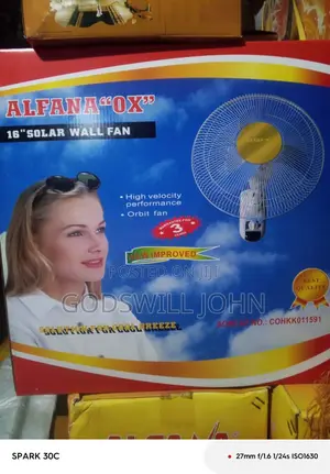 Ox 16” Solar Wall Fan