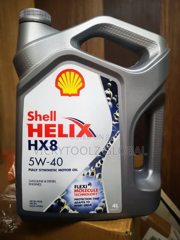 Shell Helix Hx8 5w-40 Synthetic Motor Oil 4litres - VICKYTOOLZ GLOBAL ...