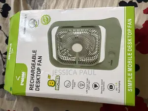 Iwin Rechargeable Desktop Fan (8 Inches) – Super Bright Led Light