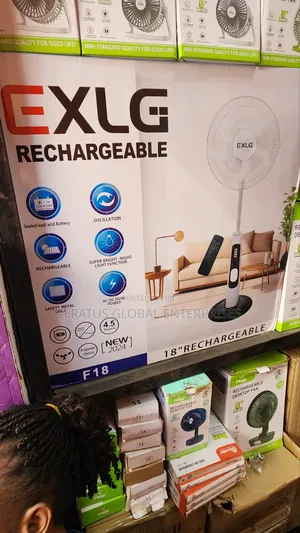 18" Exlg Fan With Remote Control