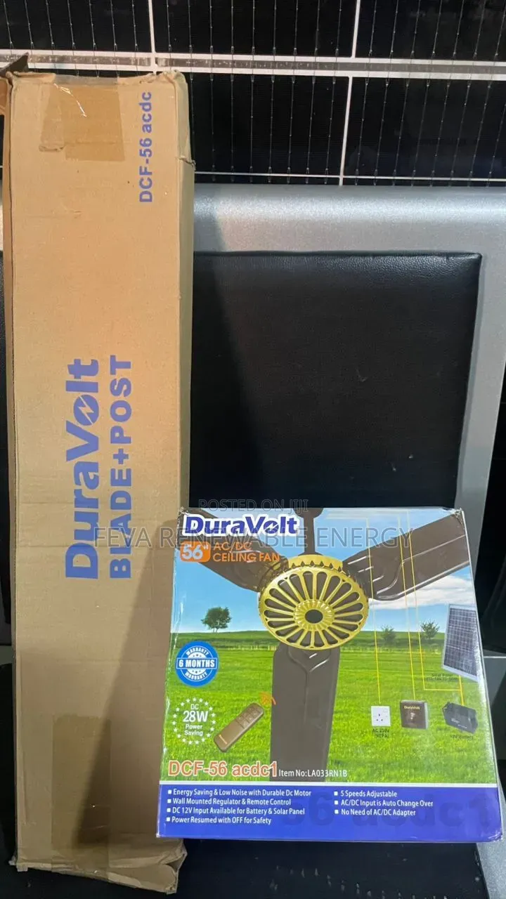 Dc/Ac Ceiling Fan Solar