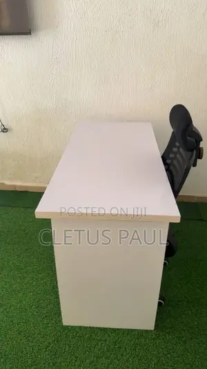 2 White Office Table With Drawers