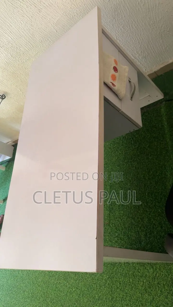 2 White Office Table With Drawers