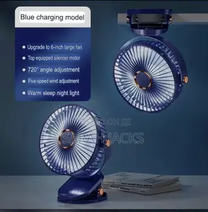 6-inch Rechargeable Desk Clip Fan