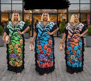Colourful Women Long Gown