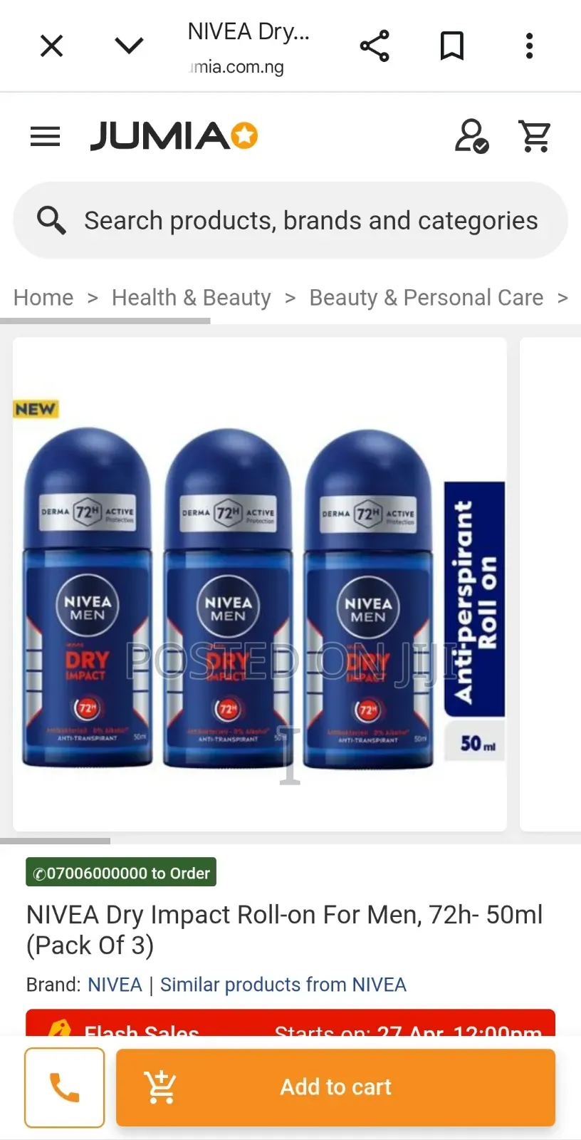 Nivea Dry Impact Men