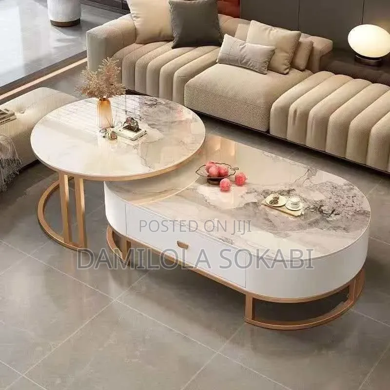 2 Piece Oval Center Table