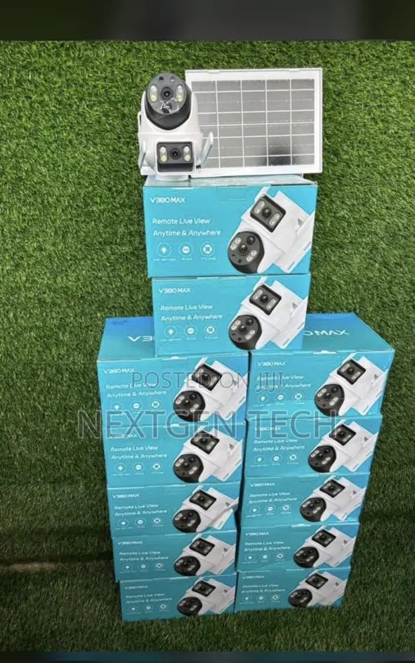 V380 Max 4g Solar Powered Security Camera