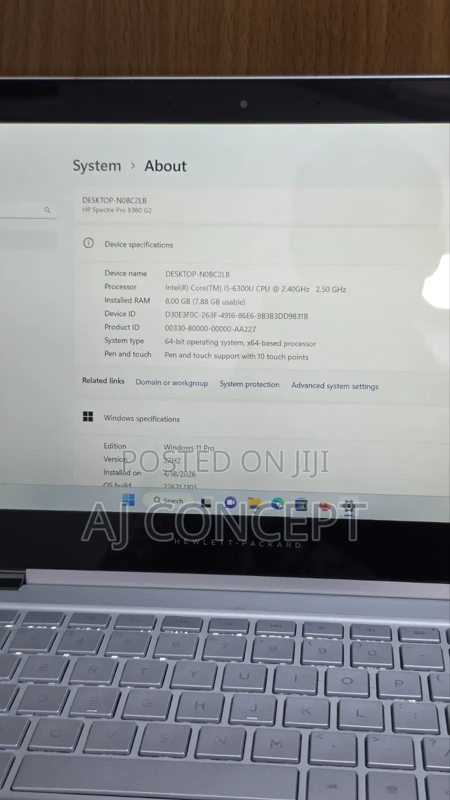 Laptop HP Spectre X360 8GB Intel Core i5 SSD 256GB