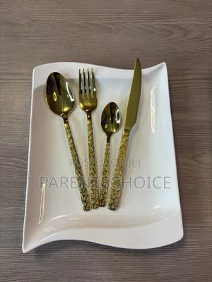 Silver / Gold Western-Style Simple Stainless Steel Spoon Cutlery