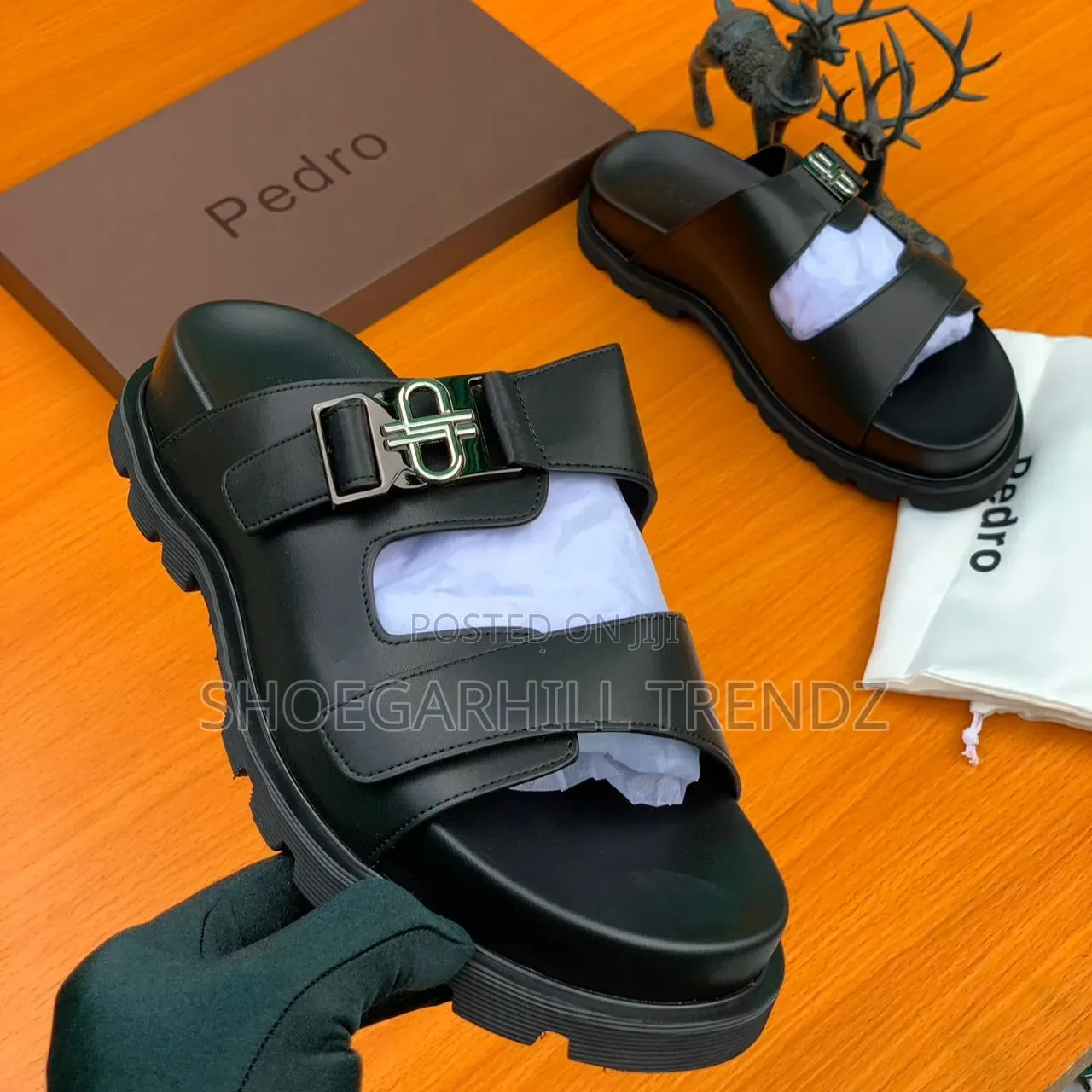 Men Pedro Double Strap Slippers