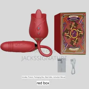 3-in-1 Pink Rose Dildo Vibrator and Clitoris Licker