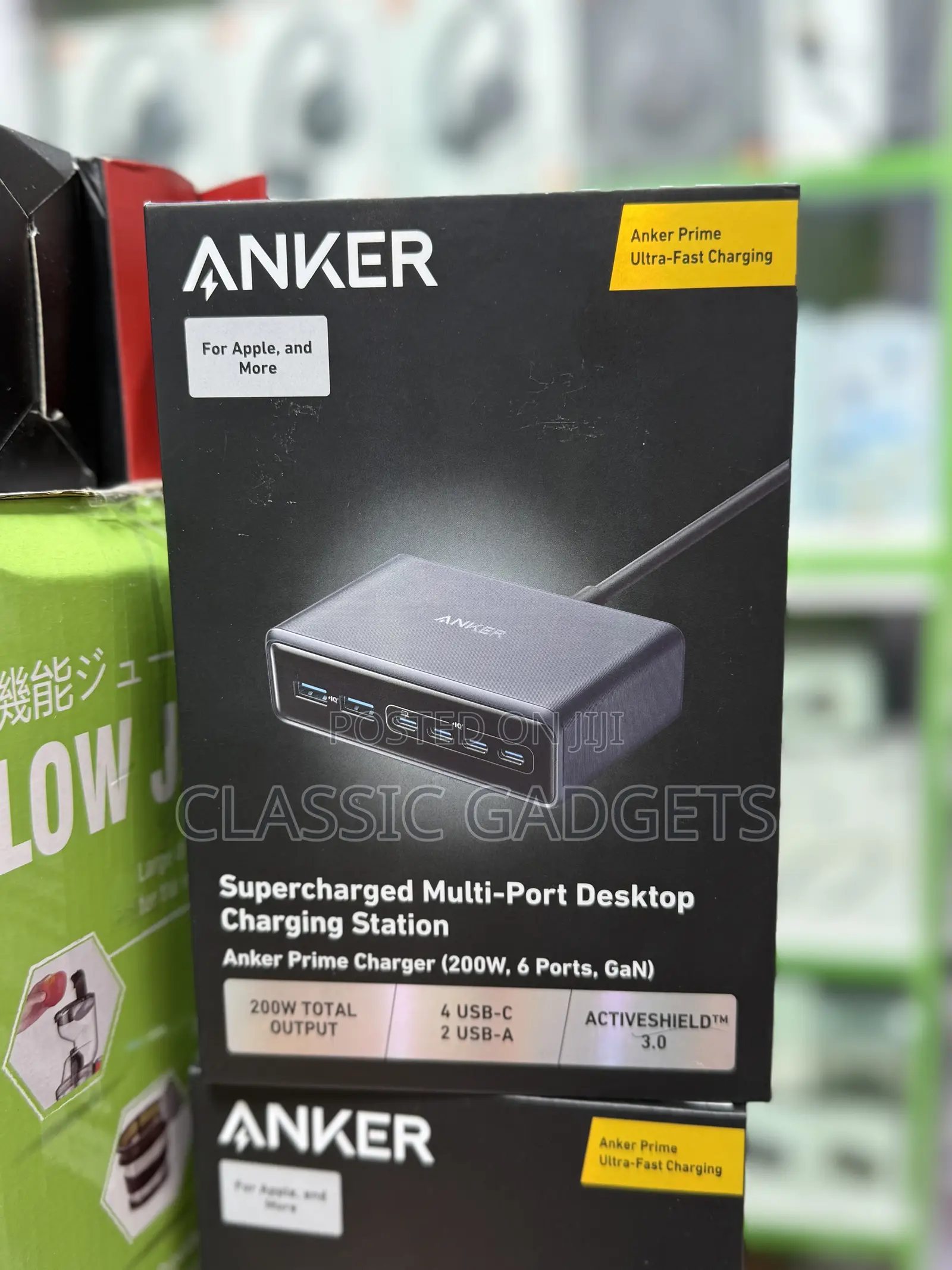 Anker Prime 6 Ports 200w Supercharged Gan Desktop Charging Station
