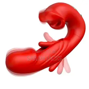 3-in-1 Mouth Slapping Clitoral Stimulator Dildo Vibrator