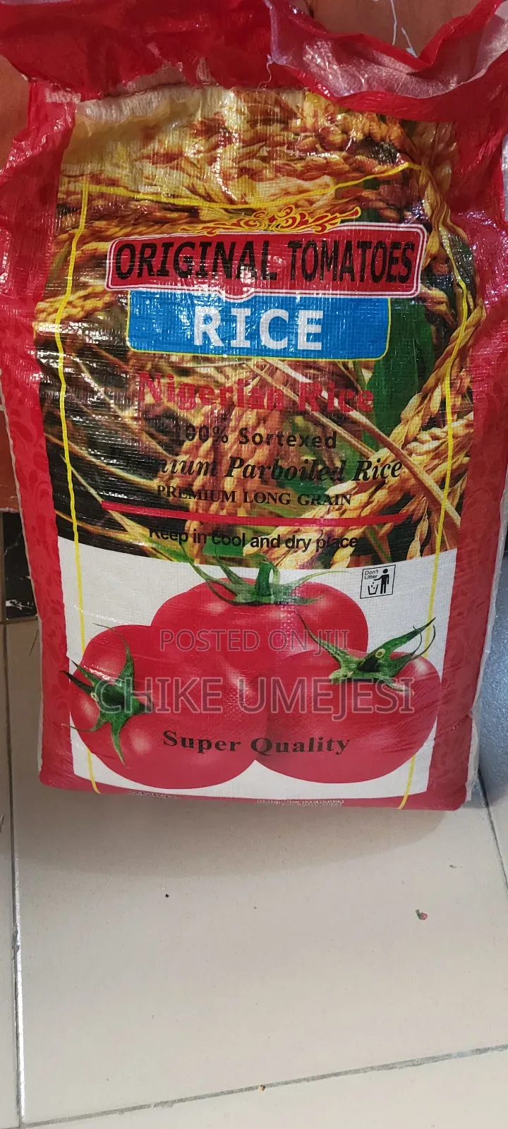 Tomato Rice Bag Original Tomatoes Rice 25kg don siyarwa - Farashi: ₦ 35,000 a Jiji.ng ...