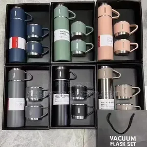 Vacuum Hot Water Flask With 2cups