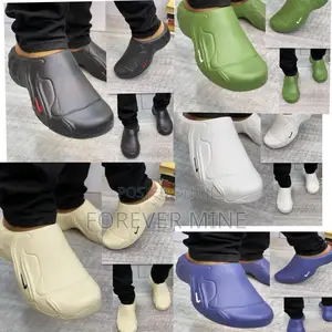 Luxury Designer Rubber Clogs – Futuristic Slip-on Slides