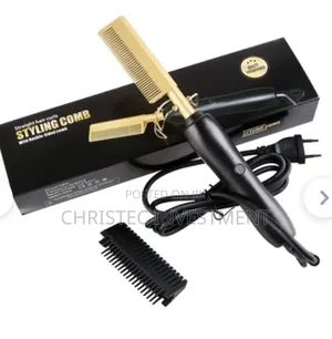 2in1 Hot Electric Heating Hair Straightener/Curlier Cob