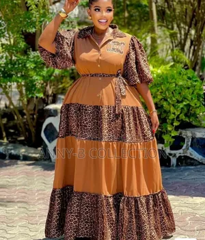 Quality Animal Skin Women Long Gown