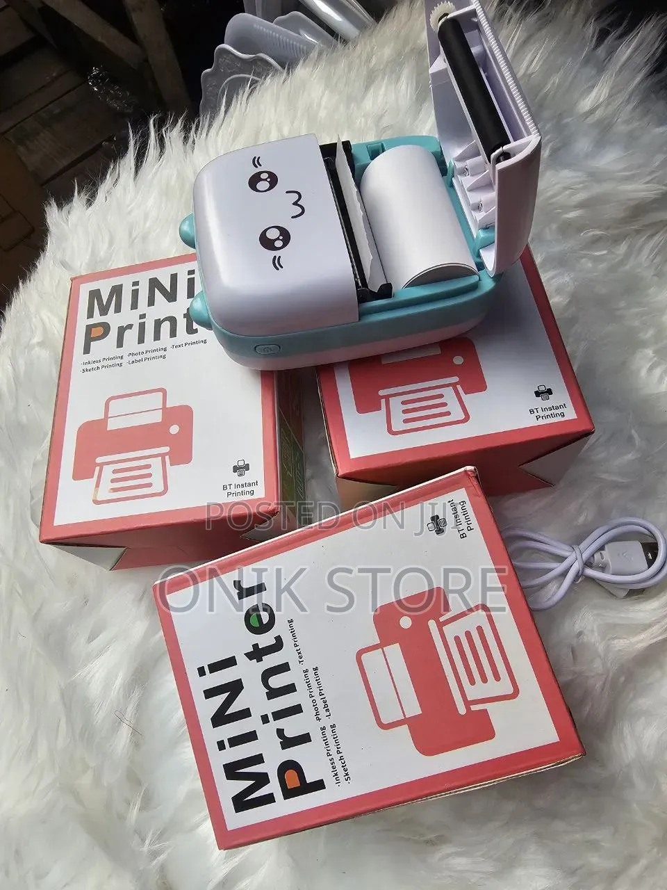 Mini Bluetooth Thermal Printer - Inkless Portable Pocket Printer