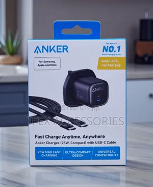 Anker Zolo Charger (30w, Pd 3.0) With Usb-C Cable