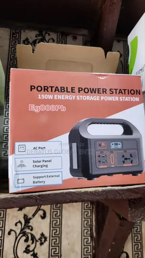 150w Portable Power Station ,1 Dc Bulbs and Panel 60w