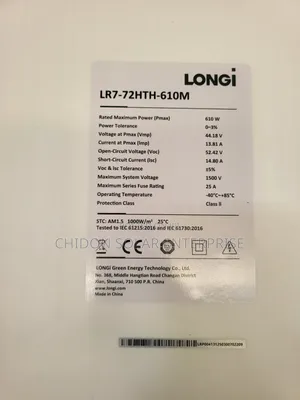 610w Longi Solar Panel