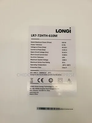 610w Longi Solar Panel