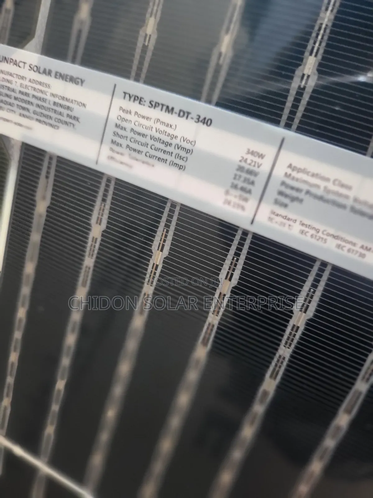 340w Sunpack Mono Solar Panel