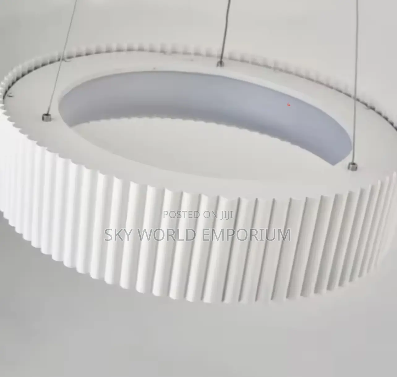 Modern Style Circular Ripple Pendant Chandelier