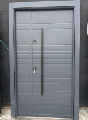 4ft Turkish Luxury Security Modern Matte Gray Finish Door