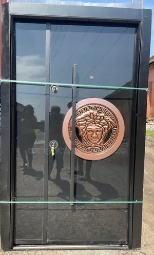 4ft Turkish Security Door With a Decorative Versace-Style Medallion