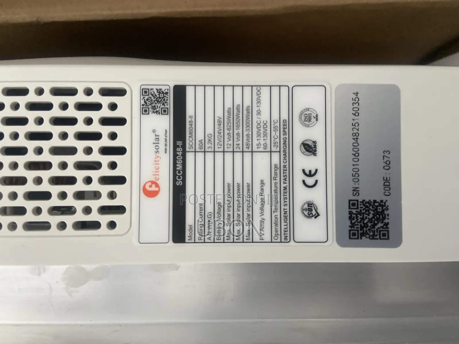 Felicity 60a/48v Charge Controller