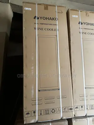 Yohako Wine Cooler Display Standing Bottle Cool for Drinks Beverages