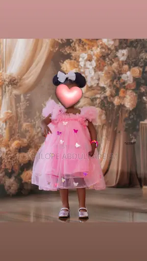 Carefully Crafted Luxury Dress for a 2 Years Old Baby Girl.