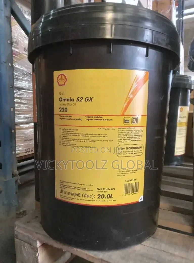 Shell Omala S2 Gx 220 Industrial Gear Oil 20l Pail - VICKYTOOLZ GLOBAL ...