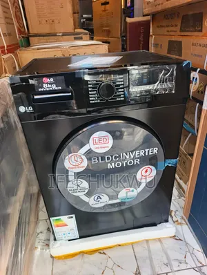 Original Lg 8kg Black Color ( BLDC Inverter Motor) Washing Machine Etc