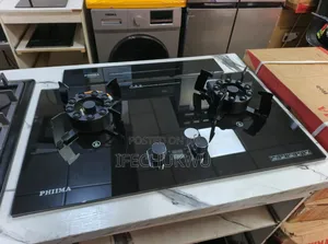 Original Phiima Built-in Flips Up With Timer Safety Devices Gas Hob