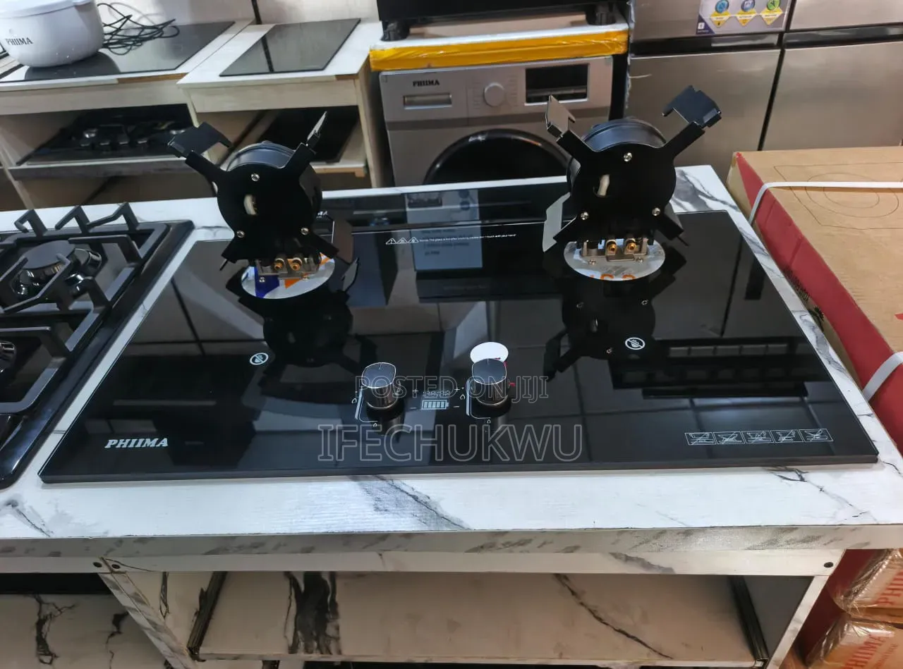 Original Phiima Built-in Flips Up With Timer Safety Devices Gas Hob