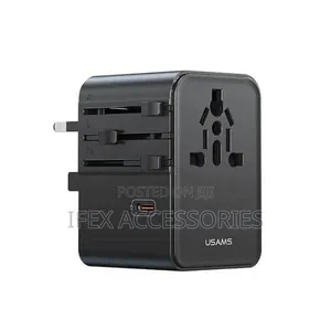 Usams 17w Dual Type-C + Usb Universal Travel Charger