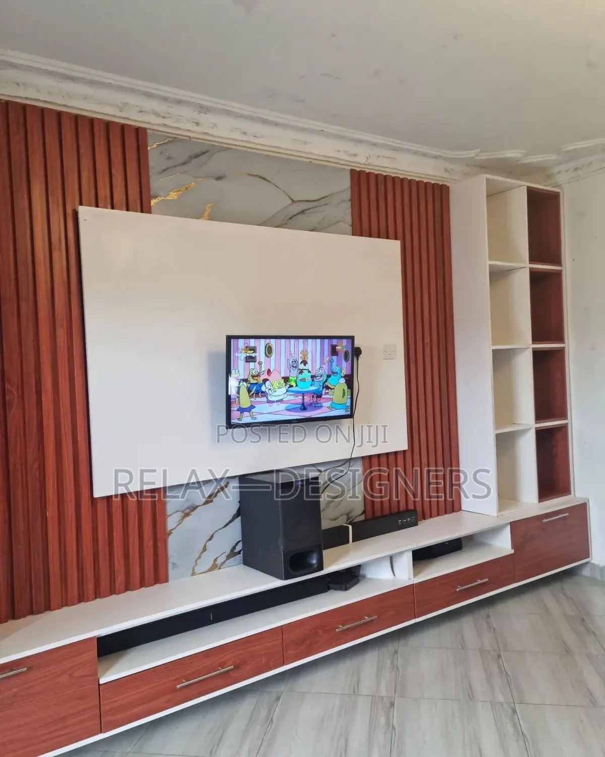 2. Coloured Tv Console