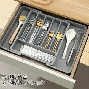 Expandable Cutlery Organizer – Adjustable Drawer Storage Tray