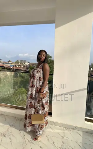 Ankara Backless Bubu Dress